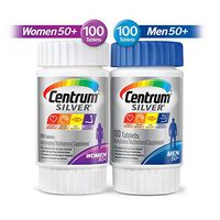 Centrum Silver Centrum Silver Men & Women Multi-Pack Multivitamn, Age 50+ (200 Count in Total), Multi-Colored