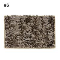 TbpersicwT Home bedroom carpet door mat, Solid Color Chenille Bedroom Kitchen Door Floor Mat Entrance Antislip Carpet Rug - 6#