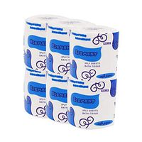 6 Roll Paper Towels, Soft Toilet Paper Rolls Tissue, White Toilet Paper Towels, Household Three-Layer Paper Towels, Soft Skin-Friendly Paper Towels,Table Paper Tissue,Kitchen Paper Towels