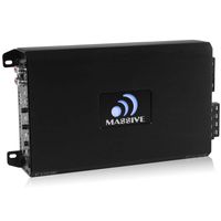 Massive Audio EX44 - Car Audio 800 Watt, 200w x 4 RMS, Nano Edge Series, 4 Channel Car Amplifier, Bass Boost