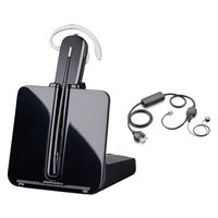 Plantronics CS530 Office Wireless Headset with Extended Microphone with EHS Cable APV-63, Bundle for Avaya Phone Systems