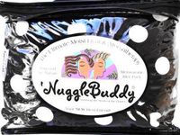 'NUGGLEBUDDY Moist Heat & Aromatherapy Organic Rice Pack for Microwave. Black & White LICORICE DOT Fabric for Polka Dot Lovers! The Natural Approach. Say"HELLO"" to your NEW Best Friend! UNSCENTED.