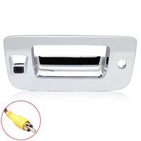 EWAY Tailgate Handle Backup Camera for Chevrolet Silverado GMC Sierra 1500 2007-2013 2500 3500 Heavy Duty 2007-2014 Waterproof Removable Guide Line Reversing Backing Cameras Chrome