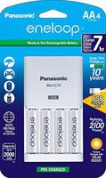 Panasonic K-KJ75MCA4BA Advanced Individual Battery Charger With USB Charging Port 4AA eneloop 2100 Cycle Rechargeable Batteries