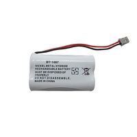 Generic 2.4v Ni-cd Cordless Home Phone Rechargeable Battery for Uniden Bt-1007 Bt1007 Bt904 Bt-904 Cordless Phones (Single)