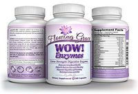 WOW! Enzymes Extra-Strength Digestive Enzymes with Amylase, Lactase, Lipase, Bromelain, Protease, Greatly Improve Digestion of Proteins, Fats, Carbs, Gluten, Dairy, Non-GMO, Vegetarian