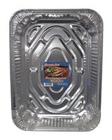 Durable Foil Rectangular Aluminum Roasting Pan with Label, 18" x 13-5/16" x 2-5/8" (Pack of 50)