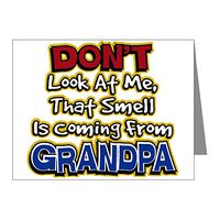Note Card Don't Look At Me Smell Coming Grandpa