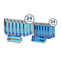 Westinghouse Alkaline AA+AAA Batteries (Bulk Pack 48 Count), Leak-Proof & Long-Lasting Technology Double A + Triple A Primary Batteries with Lasting Power for High Drain Devices (Non-Rechargeable)