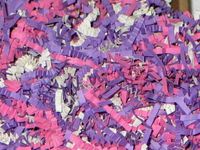12oz Purple Pink White Gift Basket Shred Crinkle Paper Filler Bedding