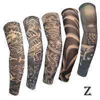 Forart Elbow Brace Compression Sleeve Tattoo Printed Breathable Quick Dry Elastic Support Protector