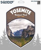 Squiddy Yosemite California National Park Tunnel View - Vinyl Sticker for Car, Laptop, Notebook (5" Tall)