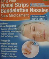 8 Drug Free Nasal Strips Disposable Comfortable Congestion Reduces Snoring Aid