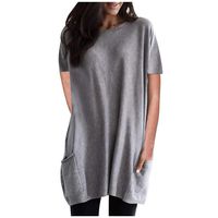Women's Pullover - Chaofanjiancai Soft Long Sleeve Loose Casual Tunics for Leggings Sweatshirt Tops with Pockets