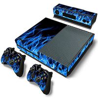 DAPANZ Blue Flame Vinyl Skin Sticker Decal Cover for Xbox One Console Kinect 2 Controllers