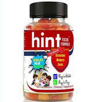 Kids Brain Focus & Memory Formula Gummies, Attention & Focus, Teens & Kids, Best Great Taste Calming Supplement, Omega DHA Natural Calm MultiVitamin, School Study Support, Made in USA.