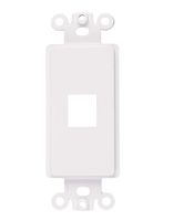 Tricom Quickport Decora Wall Plate Keystone Insert (10 Pack, 1 Port)
