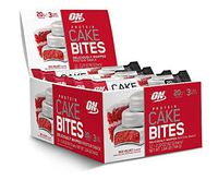 OPTIMUM NUTRITION Cake Bites Whipped Protein Snack Bar, Red Velvet, 12 Count