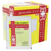 Ever Ready First Aid Sterile Gauze Pads, 3x3, 100/box