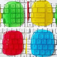 super1798 Creative Computer Laptop Keyboard Dust Dirt Cleaner Gel Wipe Compound Cleaning Tool - Random Color