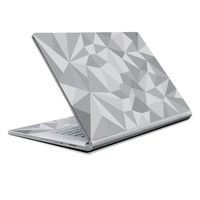 MightySkins Skin Compatible with Microsoft Surface Book 2 13" (2017) - Gray Polygon | Protective, Durable, and Unique Vinyl Decal wrap Cover | Easy to Apply, Remove | Made in The USA