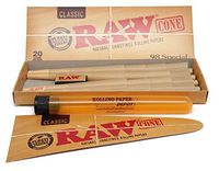 RAW Rolling Paper Cones - 98 Special (Medium) - 20 Pack with RPD Kewltube