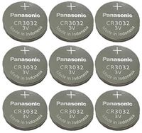 9-pack Panasonic Battery, Lithium Button Cell Cr3032- Cr 3032