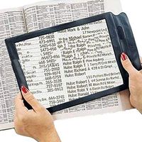 MatureGirl A4 Full Page Large Sheet Magnifier Magnifying Glass Reading Aid Lens Fresnel Ne (Black)