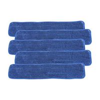 Aclean Microfiber Floor Mop Reusable Refill Pad 5 Pack 23.5 inches (Blue Loop Pad)