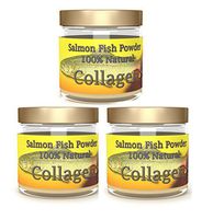 Salcoll Collagen - 100% Natural Bioactive Marine Collagen Powder - Unflavored, Kosher, can Help Bone, Joint, Skin, Hair Health, 3 Pack, Three Month Supply