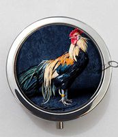 BlackKey Animal Chicken 3-Compartment Decorative Pocket Gift Box Case Organizer for Pill, Color 1 -1794