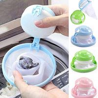 Barhunkft(TM) Home Floating Lint Hair Catcher Mesh Pouch Washing Machine Laundry Filter Bag US(Random Color)