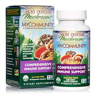Host Defense, MyCommunity Capsules, Advanced Immune Support, Mushroom Supplement with Lion’s Mane, Reishi, Vegan, Organic, Gluten Free, 60 Capsules (30 Servings)