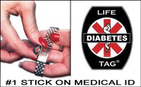 LIFETAG Diabetes Medical ID Tags 5-Pack Free Standard Shipping