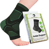 Ankle Brace Compression Support Sleeve with 20-30 mmHg (Pair) for Foot Pain. Plantar Fasciitis Socks Increase Blood Circulation to Reduce Foot Swelling and Heel Spurs While Providing Arch Support