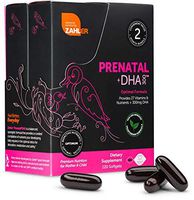 Zahler Prenatal DHA, Premium Prenatal Vitamins for Mother and Child, New and Improved Vegetarian Prenatal with DHA! Certified Kosher, 120 Count