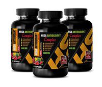 Heart Care Supplement - MEGA ANTIOXIDANT Complex 1440 MG - Pomegranate Supplement - 3 Bottles 180 Capsules