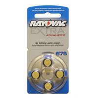 Rayovac Extra Advanced Hearing Aid Batteries Size 675 + Battery Holder Keychain Kit (40 Batteries)