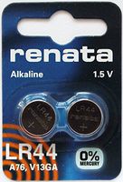 Renata LR44 1.5V/105mAh Alkaline Watch Battery (2-Pack)