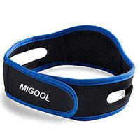 Adjustable Anti Snore Stop Snoring CPAP Chin Strap by MIGOOL, Professional Anti Snoring Devices - 1 Pack