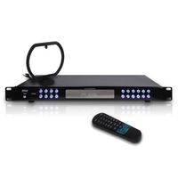 Portable Rack Mount Digital Tuner - Selectable Key Button 60 Am/Fm Radio Station Storage Receiver Clock Display & Alarm w/Auto Start Feature and Remote Control Perfect for Home Music - PyleHome PT504