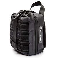 My Medic MyFak First Aid Kit - Water Resistant Bag, Bandages, Burn Aids, CPR Shield, Survival First Aid Kit, Airway, Tourniquet, Stainless Steel Instruments - Advanced - Black