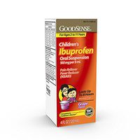 GoodSense Children's Ibuprofen Oral Suspension, 100 mg per 5 mL, Grape Flavor, Pain Reliever and Fever Reducer, Temporarily Reduces Fever and Provides Temporary Relief of Minor Aches and Pains