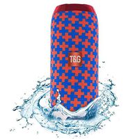 RiderTech 117 Bluetooth Speaker Portable Waterproof Outdoor Wireless Speakers Enhanced Bass, Built in Mic, TF Card, Auto Off, FM Radio for Beach, Shower & Home (flower red)