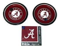 Alabama Crimson Tide Party Bundle 9" Plates (16) Lunch Napkins (20)