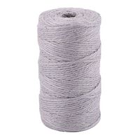 uxcell Burlap Holiday Wedding Decoration Craft Ribbon Rope String 100M Length Gray