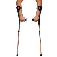 Forearm Walking Stick, Elbow Cane Foldable Light Aluminum Alloy Auxiliary Height Adjustable Balance Walker (100-110) cm, 2 Pieces, Suitable for The Elderly Disabled