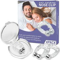 Anti Snore nose clip, Silicone Magnetic Anti Snoring Mini Nose Clips, Wonderful Sleeping Aid for Men and Women, 4 Pieces