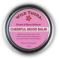 Wild Thera Natural Mood Uplifting Herbal Balm for Anxiety& Depression. Booster with Herbs and Aromatherapy Essential Oils Encourage Relaxation, Release Gloom, Positivity & Joy Filled Experience.