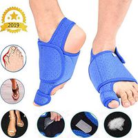 Bunion Corrector Toe Straightener Splint with A Pair Gel Arch Cushion Pad, Hallux Valgus Brace with Metal Bar Support for Overlapping Toe,Pain Relief for Women and Men